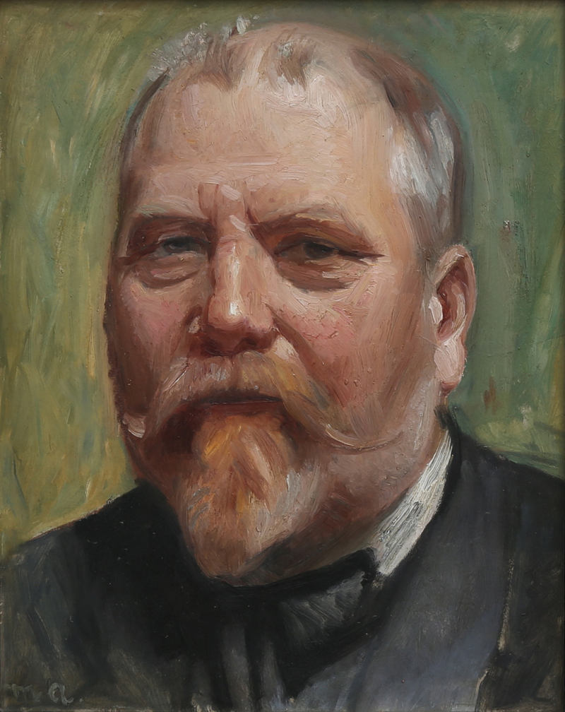 Portrait du peintre Carl Møller. - Michael Peter Ancher