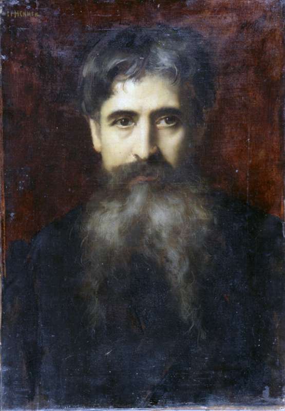 Portrait du peintre François Nicolas Augustin Feyen-Perrin - Jean-Jacques Henner image 1 copie peinte à la main à l’huile