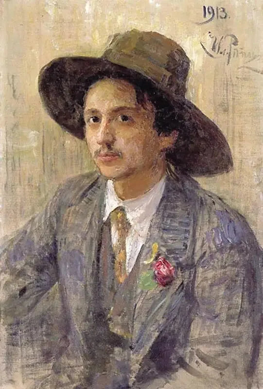 ภาพเหมือนของจิตรกร Isaak Izrailevich Brodsky - Ilya Repin