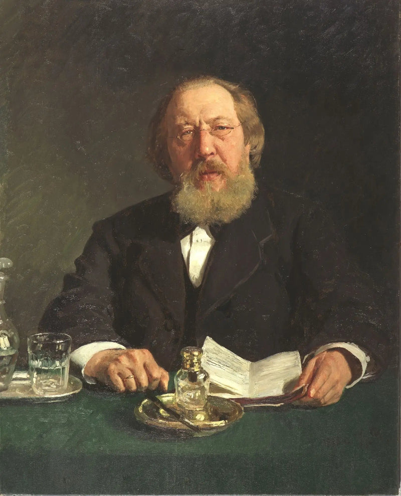 ภาพเหมือนของกวีและนักสลาฟโฟไล Ivan Sergueïevitch Aksakov - Ilya Repin