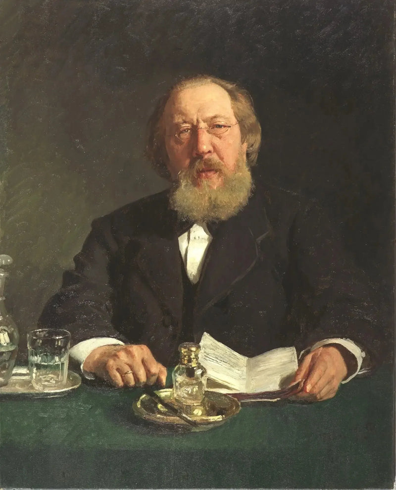ภาพเหมือนของกวีและนักสลาฟโฟไล Ivan Sergueïevitch Aksakov - Ilya Repin