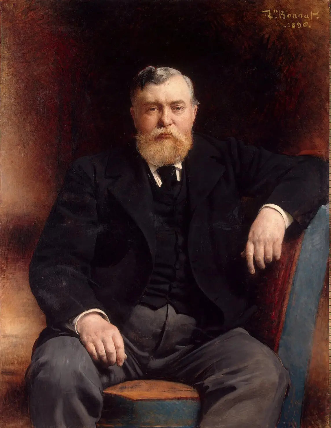 Portrait du prince Viatcheslav Tenishev - Léon Bonnat image 1 copie de tableau peinte à la main