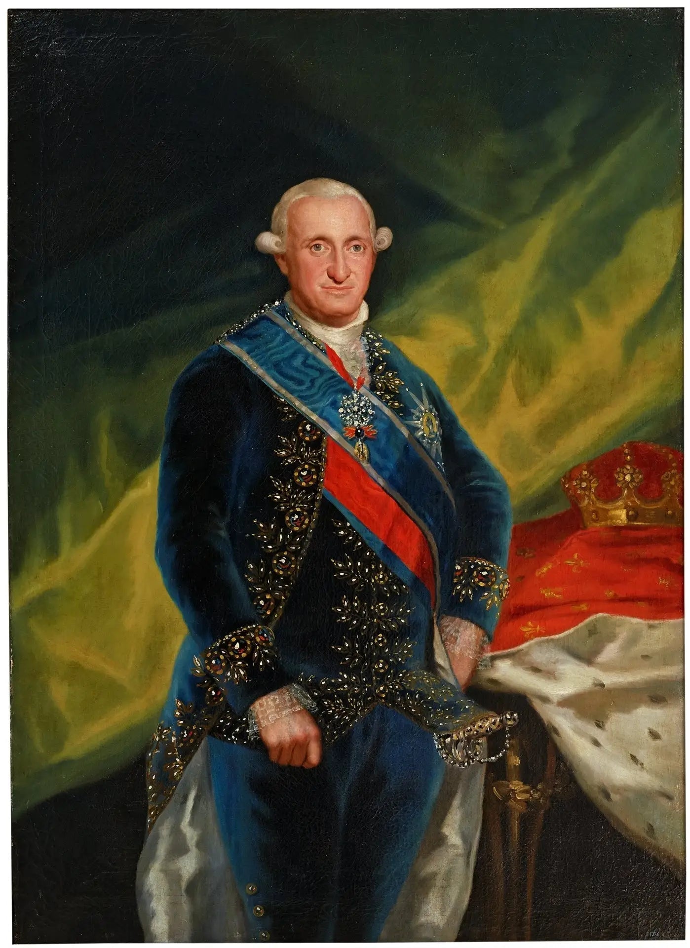 Portrait du roi Charles IV - Francisco de Goya image 1 copie peinte à la main à l’huile