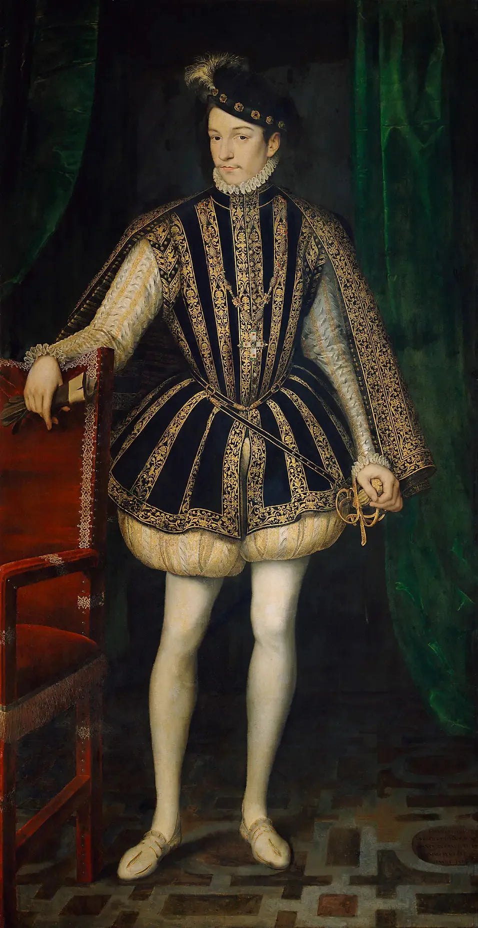 Portrait du roi Charles IX de France - François Clouet image 1 copie de tableau peinte à la main