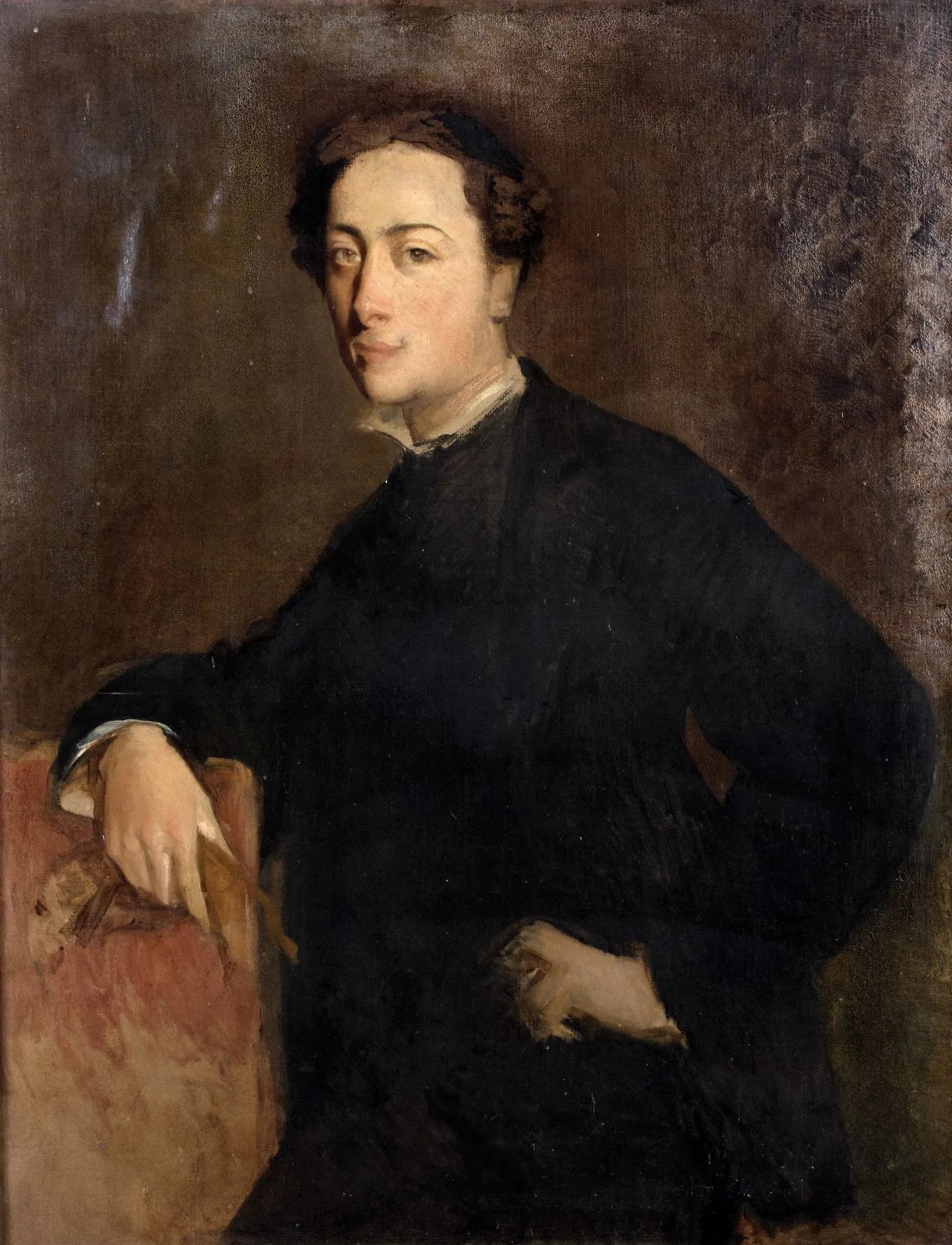 Portrait du sculpteur Alfred Lenoir - Albert Besnard image 1 reproduction de peinture à l’huile