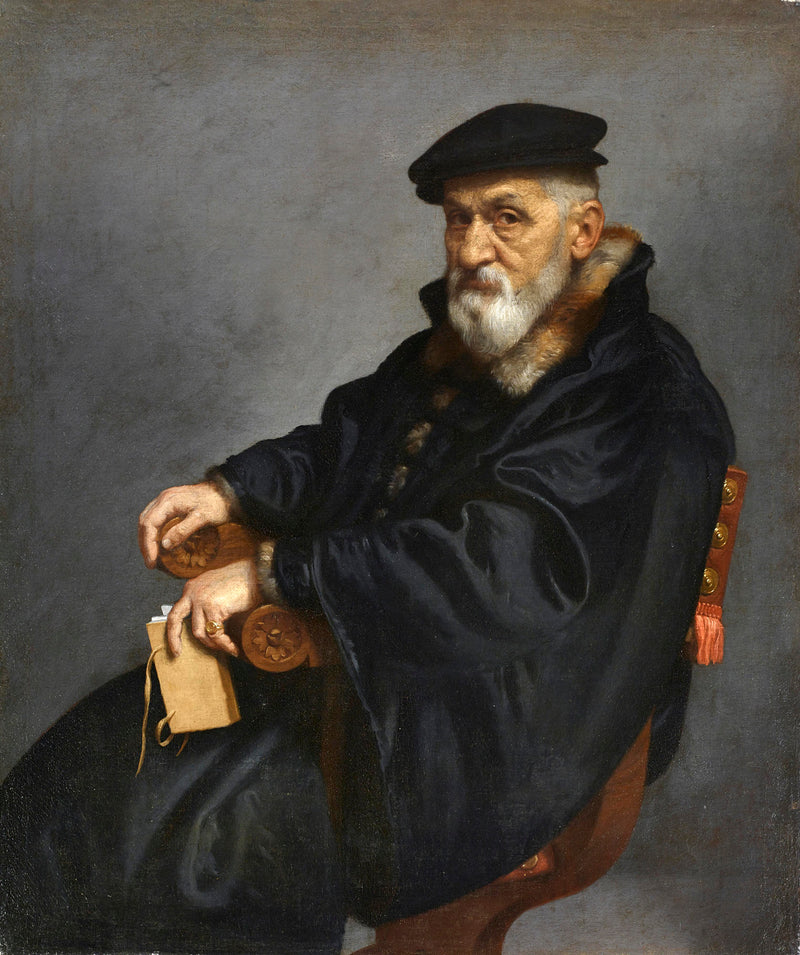 ภาพเหมือนของชายชรานั่ง - Giovanni Battista Moroni