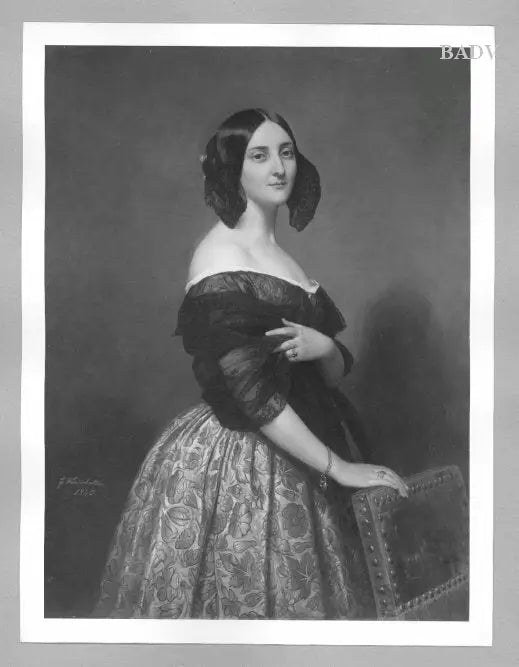 Portrait d’une dame - Franz Xaver Winterhalter - Alpha Reproduction