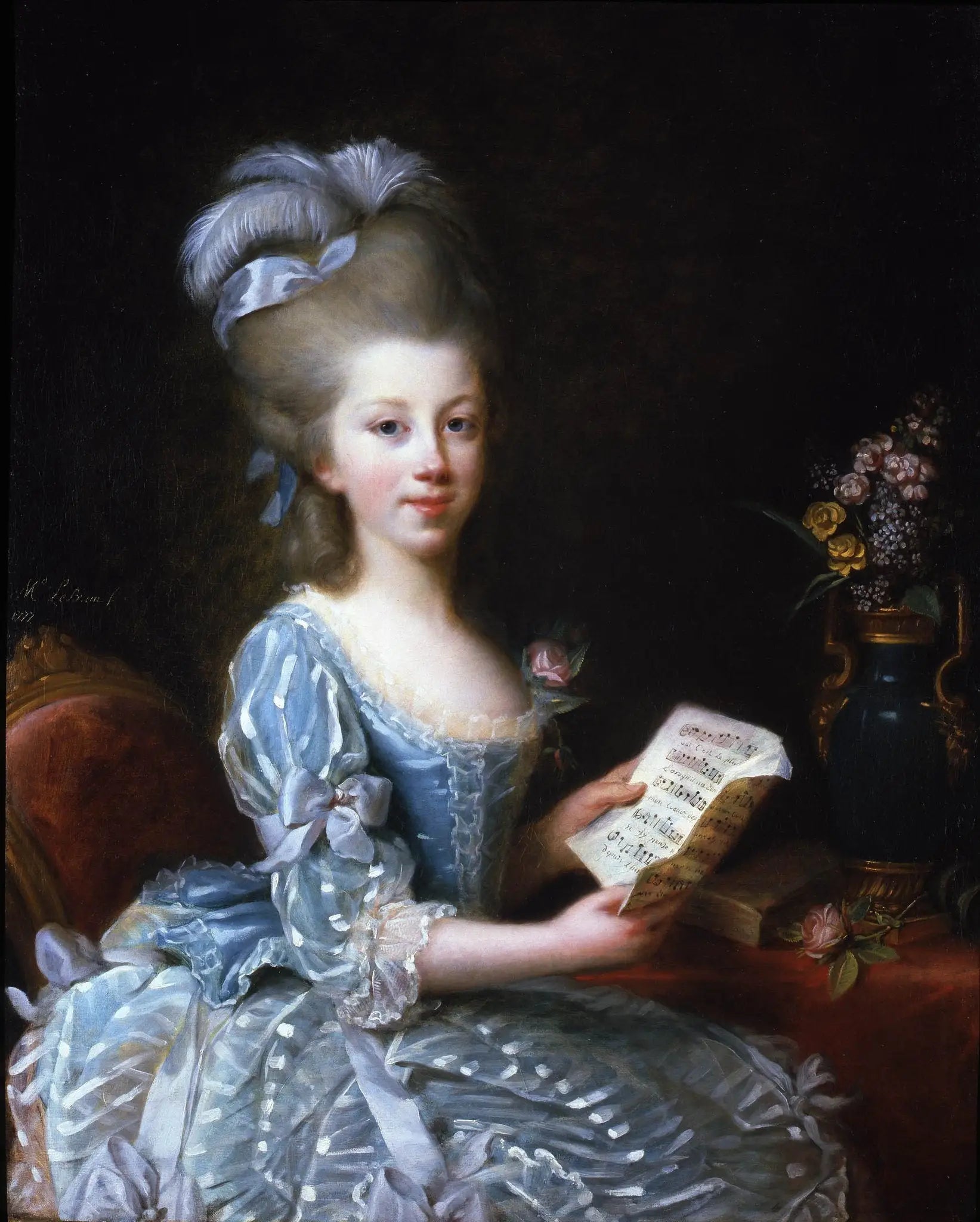 Portrait d’une jeune musicienne - Élisabeth Vigée Le Brun - Alpha Reproduction