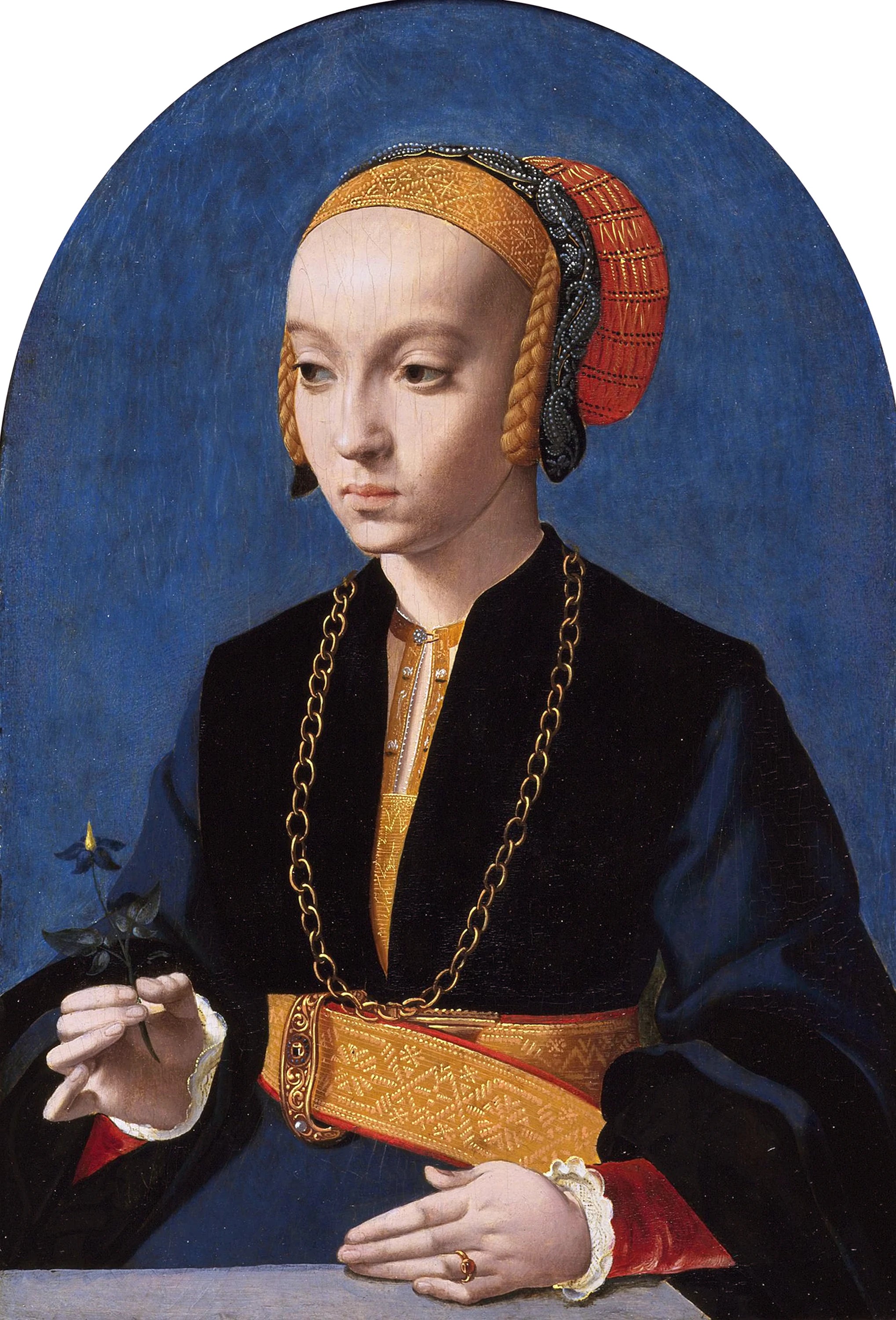 Portrait d'Élisabeth Bellinghausen - Bartholomaeus Bruyn le Vieux