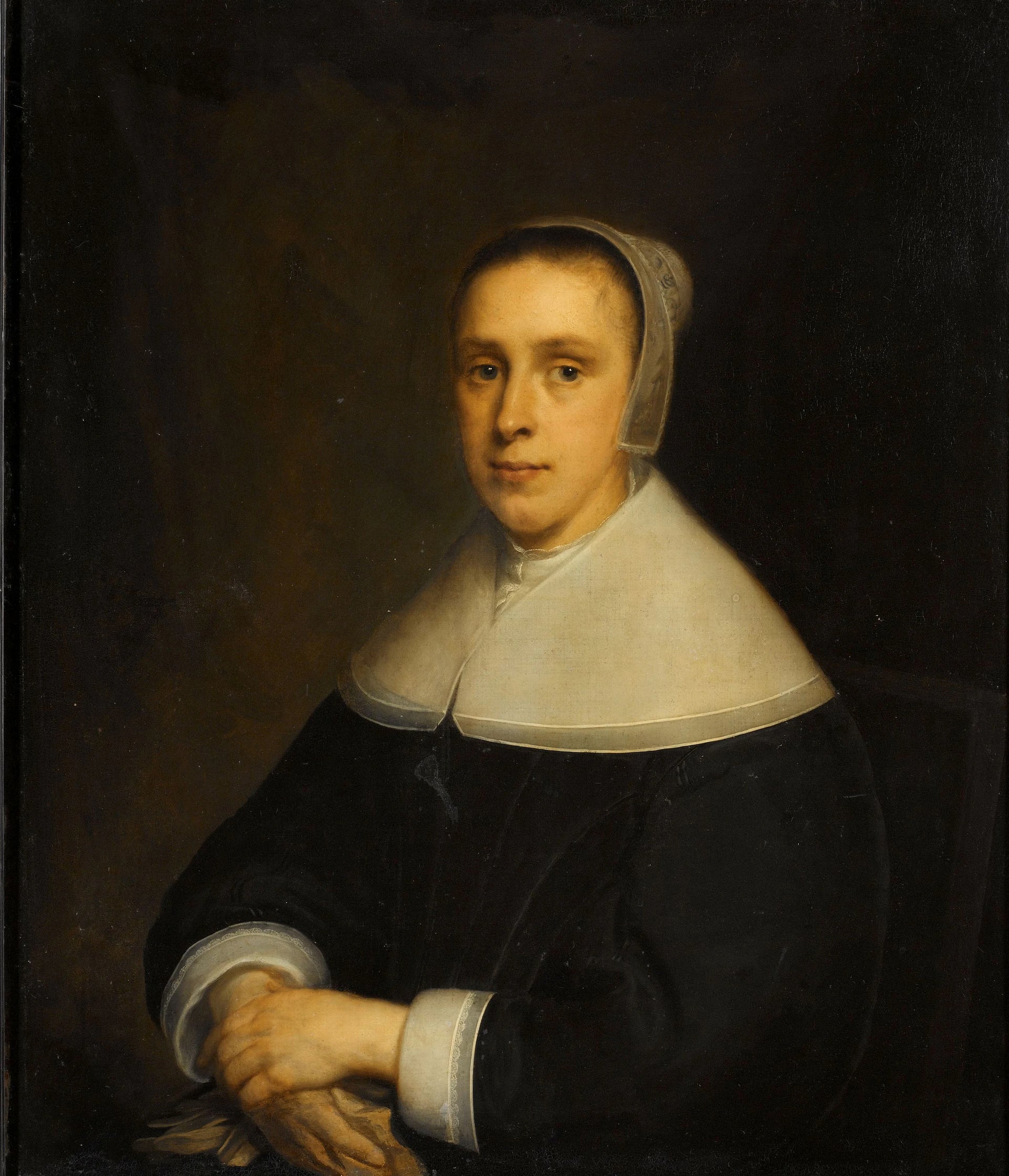 Portrait d'Élisabeth Vervoorn (1617-73) - Cornelis Janssens van Ceulen