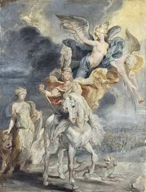 ภาพเหมือนม้าแห่ง Marie de Médicis (1575-1642) และชัยชนะของ Juliers - ปีเตอร์ พอล รูเบนส์