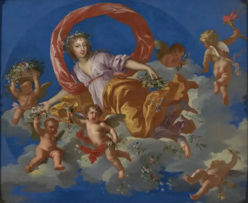 ภาพเหมือนประวัติศาสตร์ของ Henriette d'Angleterre, ดัชเชสแห่งออร์ลีย์ (1644-1670) - Jean Nocret