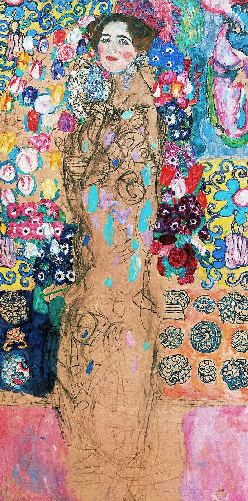 ภาพเหมือนที่ยังไม่เสร็จของมาเรีย มังก์ - กุสตาฟ คลิมต์