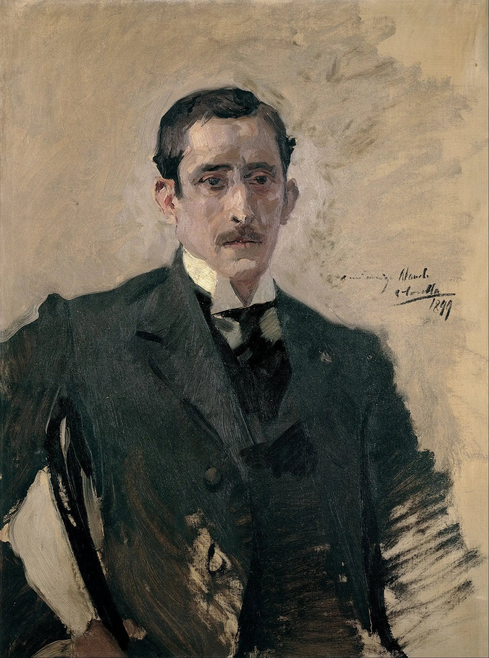 Reproduction du tableau « Portrait - Joaquín Sorolla » par Alpha Reproduction en peinture à l’huile