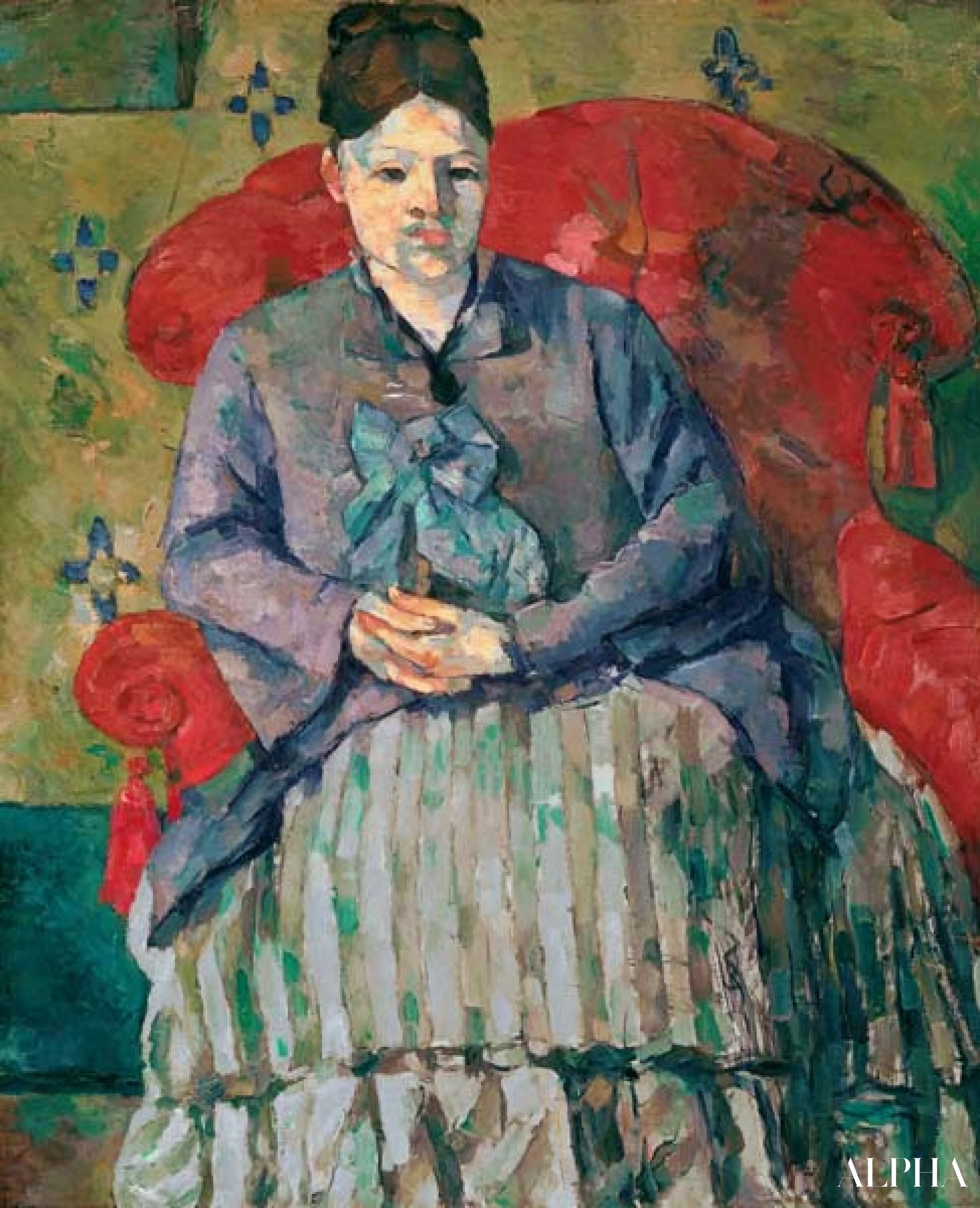Portrait Madame Cezanne - Paul Cézanne - Reproductions de tableaux et peintures haut de gamme