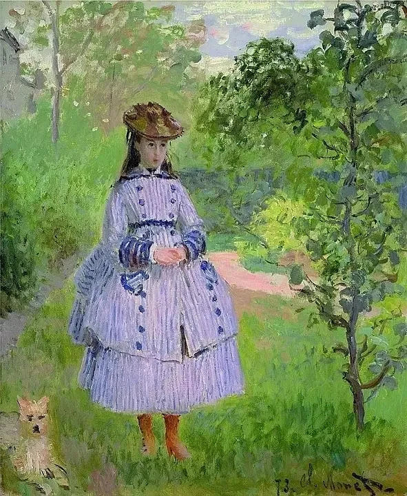 Portrait de Mademoiselle Bonnet W283 par Claude Monet, 1873, Barnes Foundation