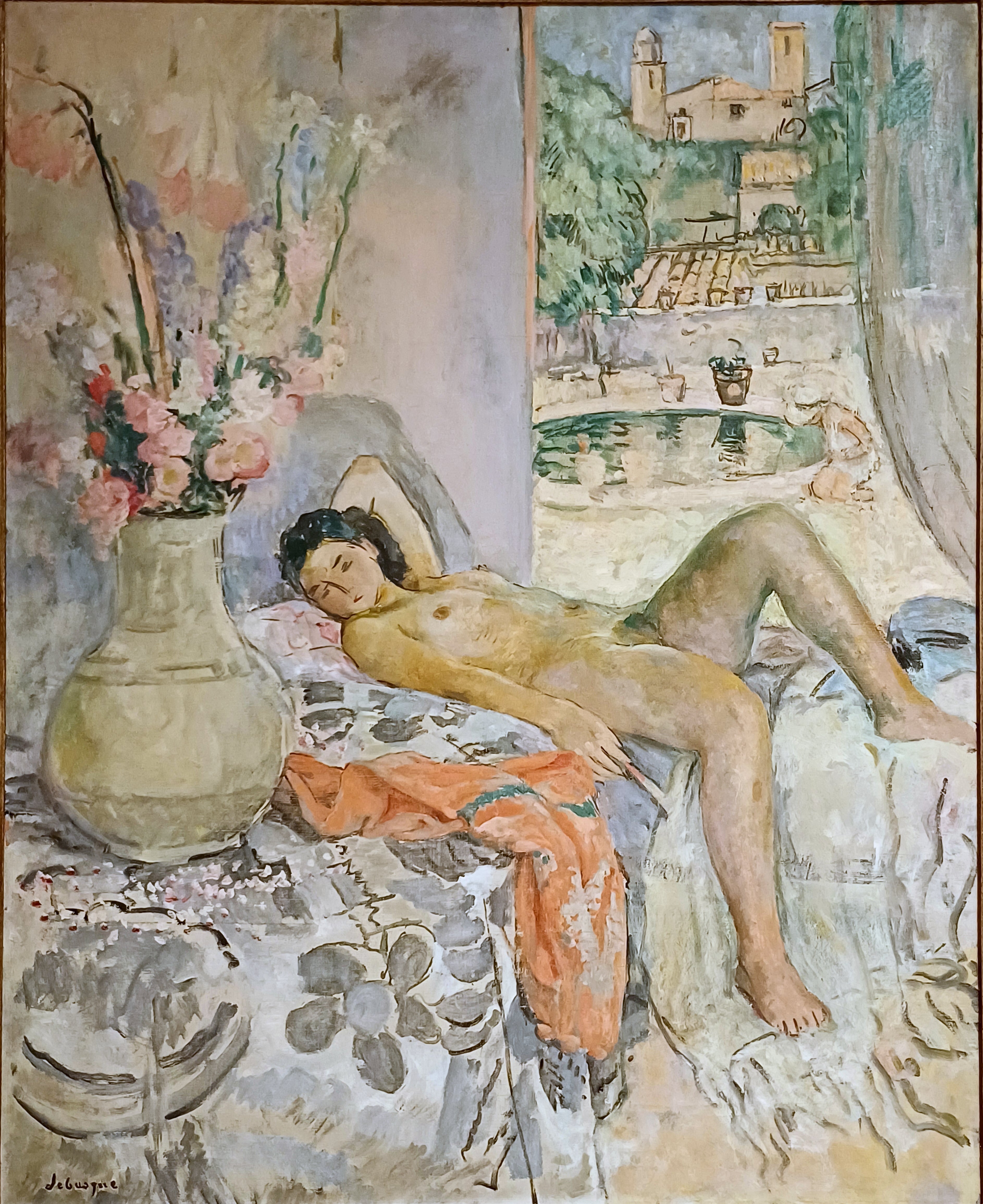 Portrait nu. - Henri Lebasque image 1 copie peinte à la main à l’huile
