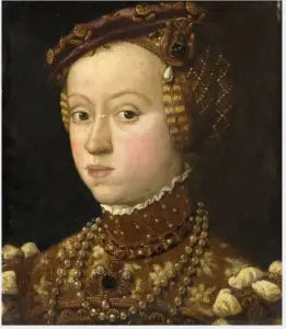 ภาพเหมือนของเจ้าหญิงแอนนา (1528-1590), บุตรสาวของพระราชาเฟอร์ดินานด์ที่ 1 แห่งออสเตรีย - จูเซปเป อาร์คิมโบโล
