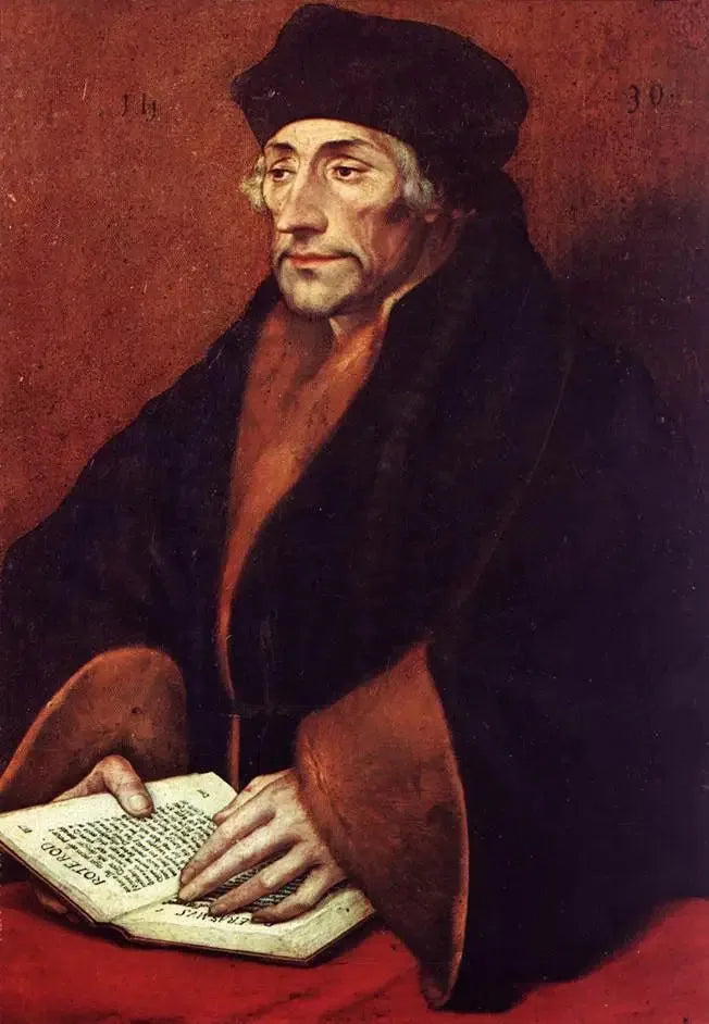 ภาพเหมือนของ Desiderius Erasmus (1466-1536) - Hans Holbein le Jeune