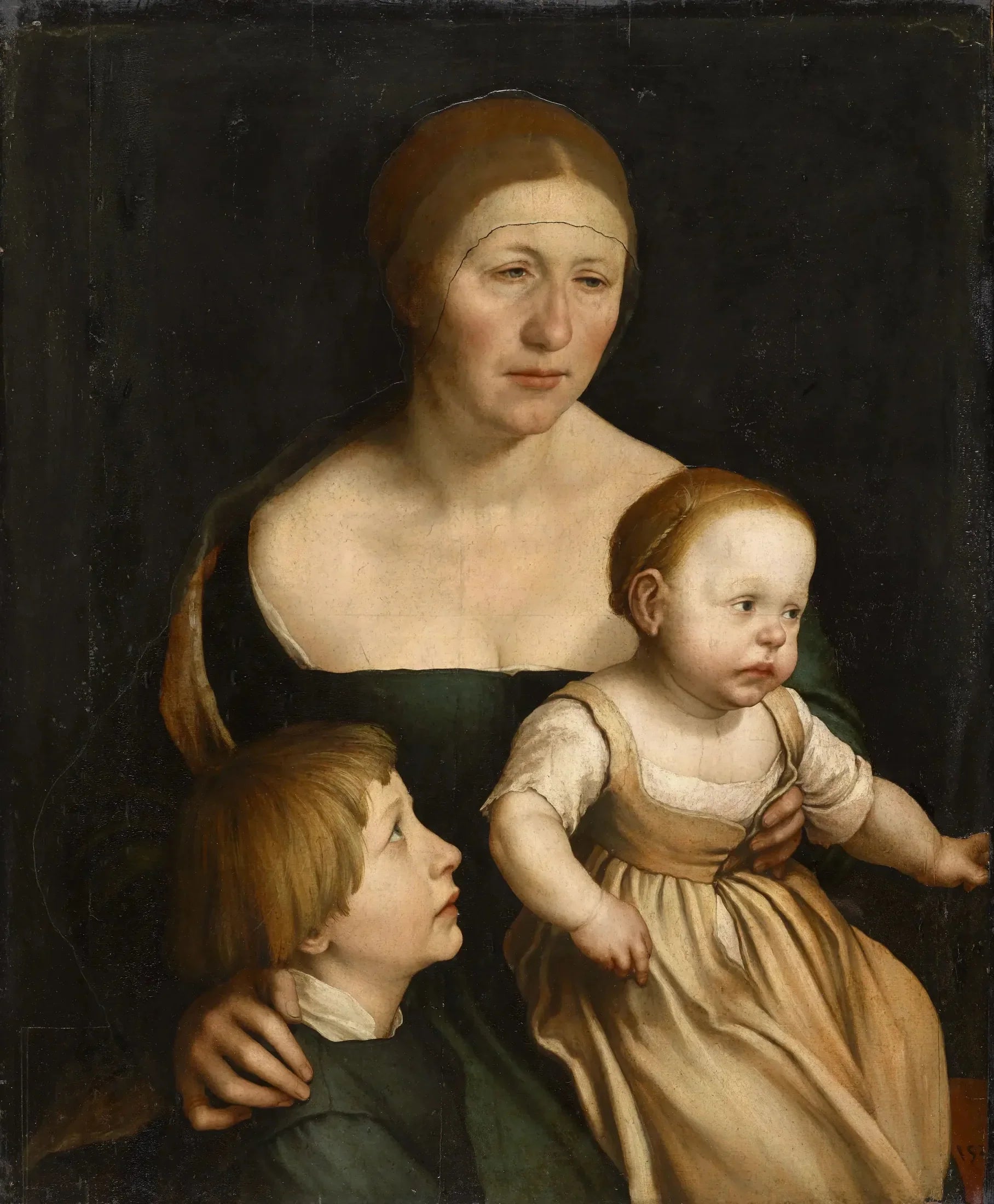 Portrait of the Artist's Family - Hans Holbein le Jeune image 1 copie de tableau peinte à la main