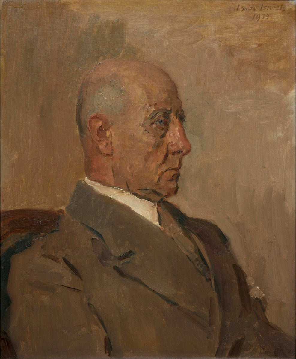 Portrait of W.A.F. Bannier - Isaac Israëls image 1 copie peinte à la main à l’huile