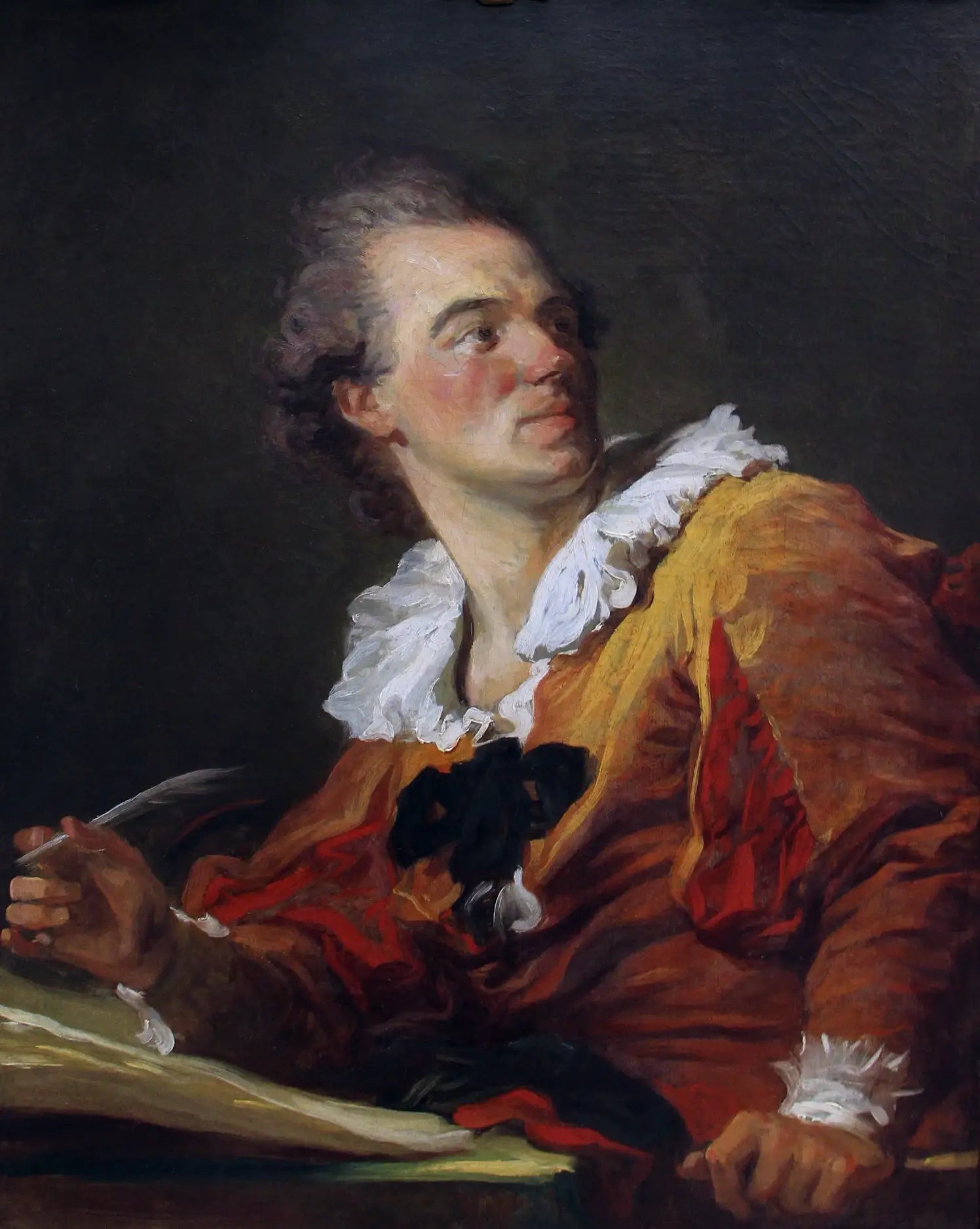 Portrait présumé de Louis-François Prault dit autrefois: L’Inspiration - Jean-Honoré Fragonard - Alpha Reproduction