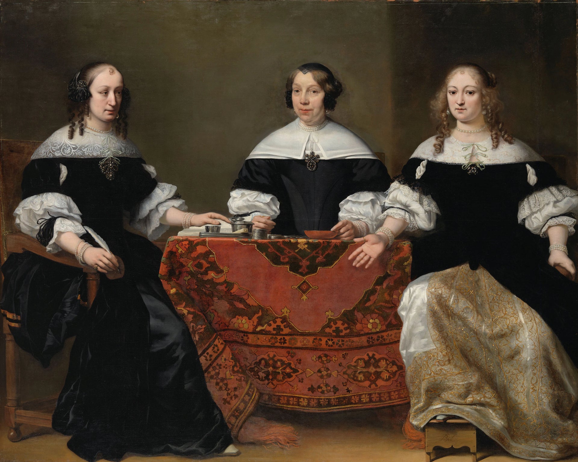 Portraits de trois régents de la léproserie d'Amsterdam - Ferdinand Bol
