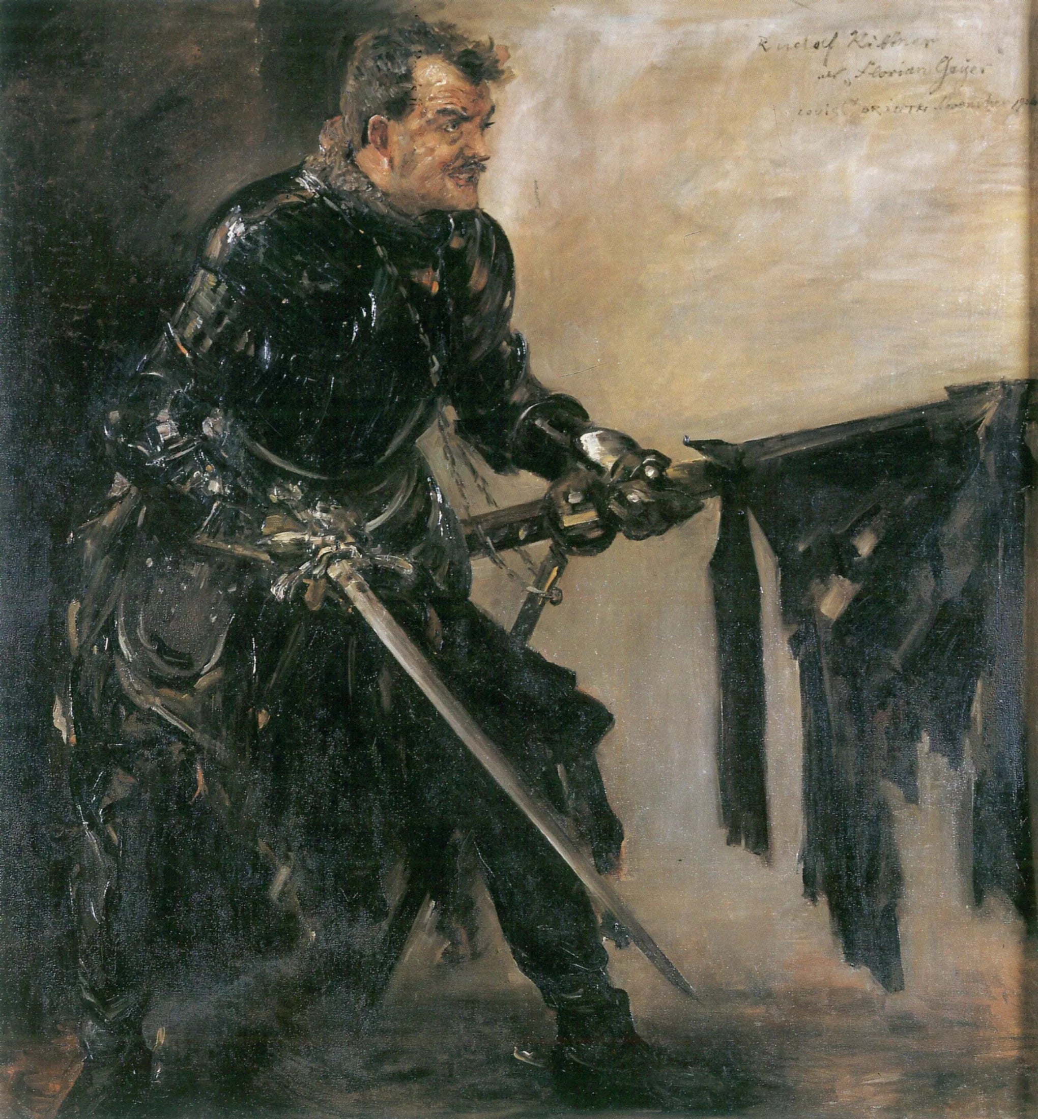 Porträt des Rudolf Rittner als »Florian Geyer« (I. Fassung) - Lovis Corinth image 1 reproduction réalisée par Alpha Reproduction