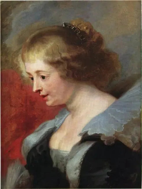 Portret d'Hélène Fourment (1614-1673), après 1630 - Peter Paul Rubens image 1 copie de tableau peinte à la main