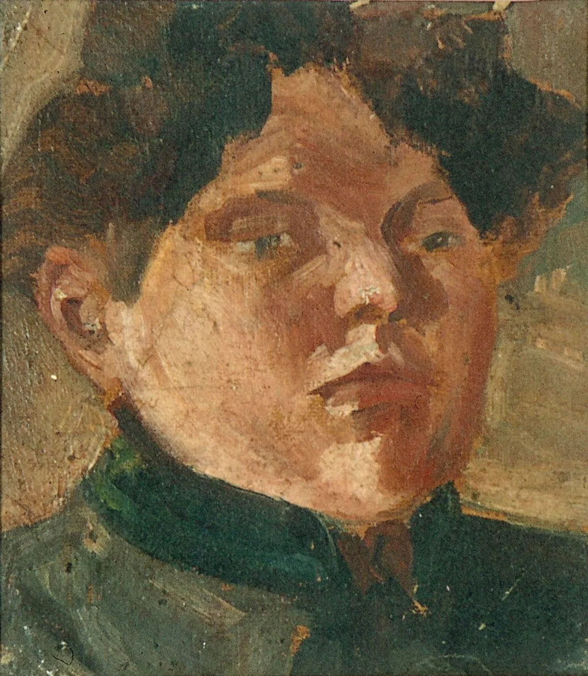 Portret van Agnita Feis - Theo van Doesburg image 1 tableau peint à l’huile sur toile