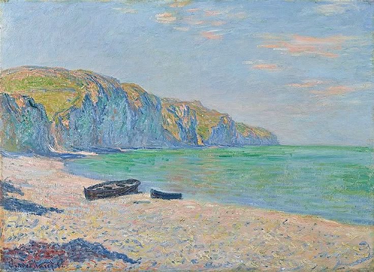 ชายหาดของPourville - การทำซ้ำของภาพวาดของMonet