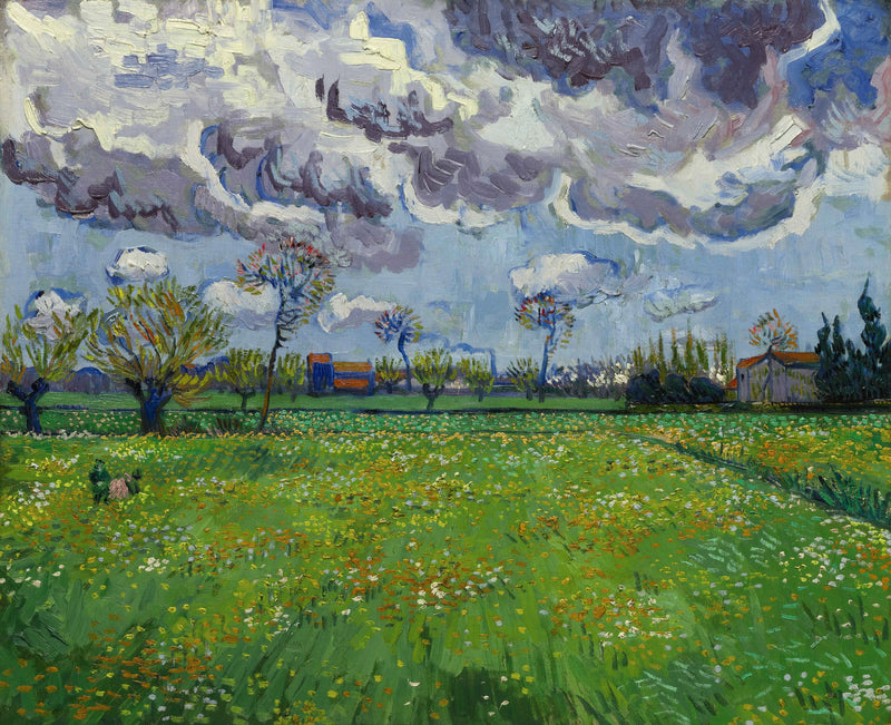 ภูมิทัศน์ใต้ท้องฟ้าที่เคลื่อนไหว - Vincent van Gogh