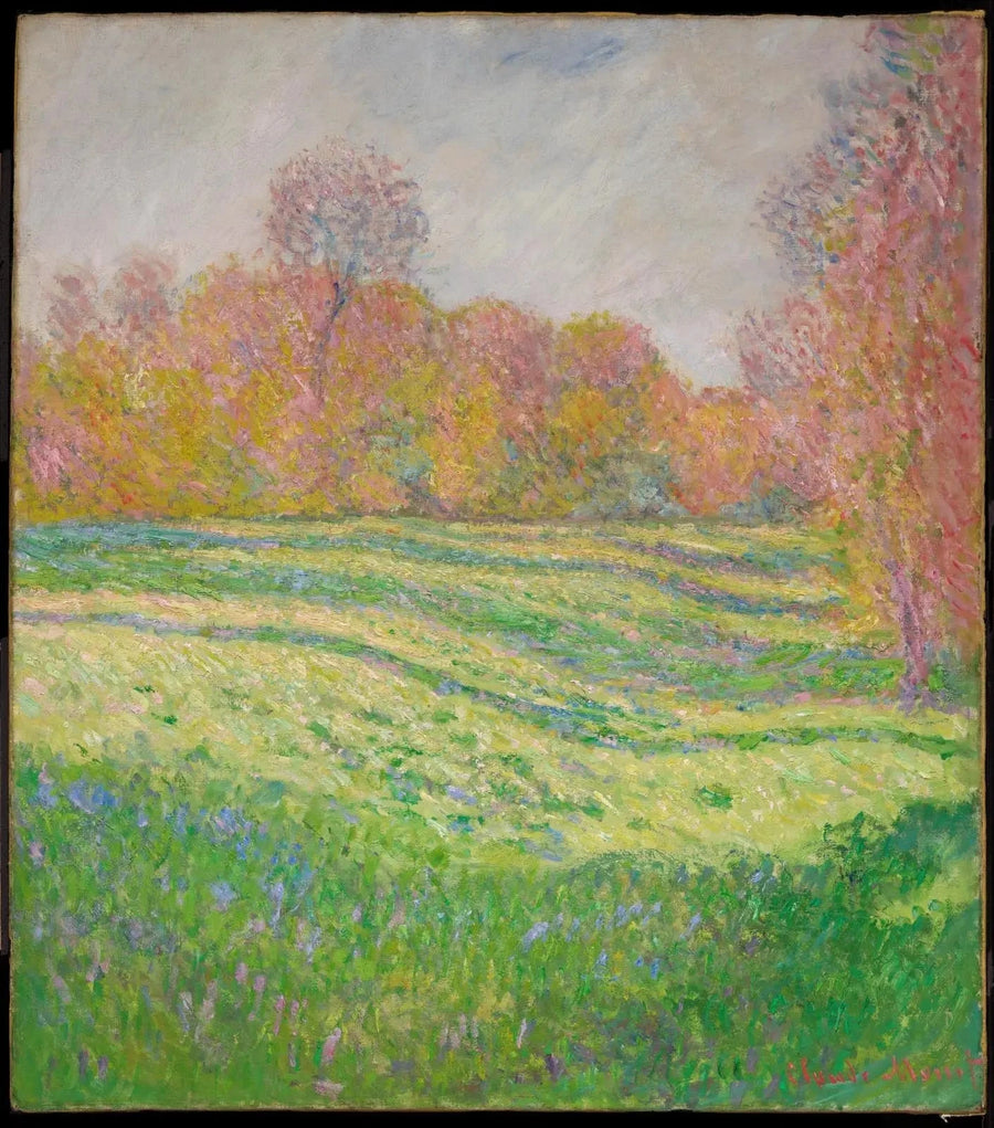 ทุ่งหญ้าใน Giverny เอฟเฟกต์ฤดูใบไม้ร่วง W1083 - Claude Monet