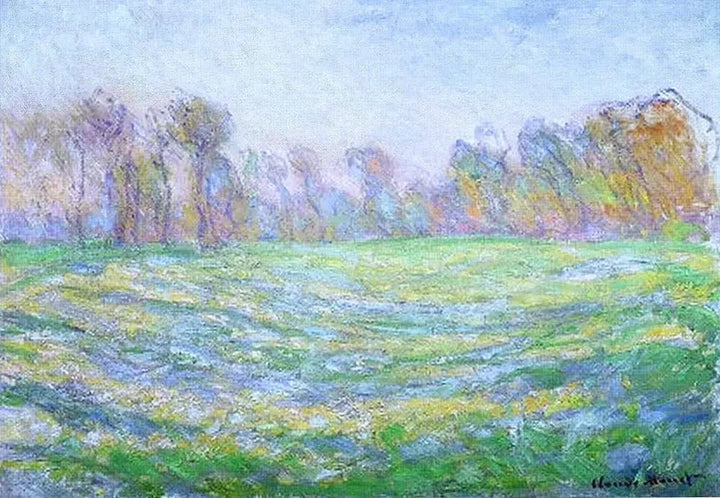 ทุ่งหญ้าใน Giverny W1199 - Claude Monet