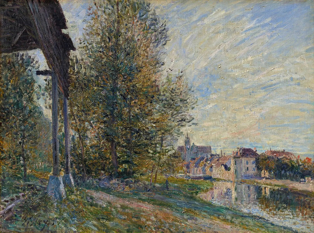 Près de Moret-sur-Loing - Alfred Sisley image 1 copie peinte à la main à l’huile
