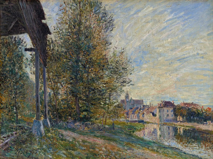 ใกล้ Moret-sur-Loing - Alfred Sisley