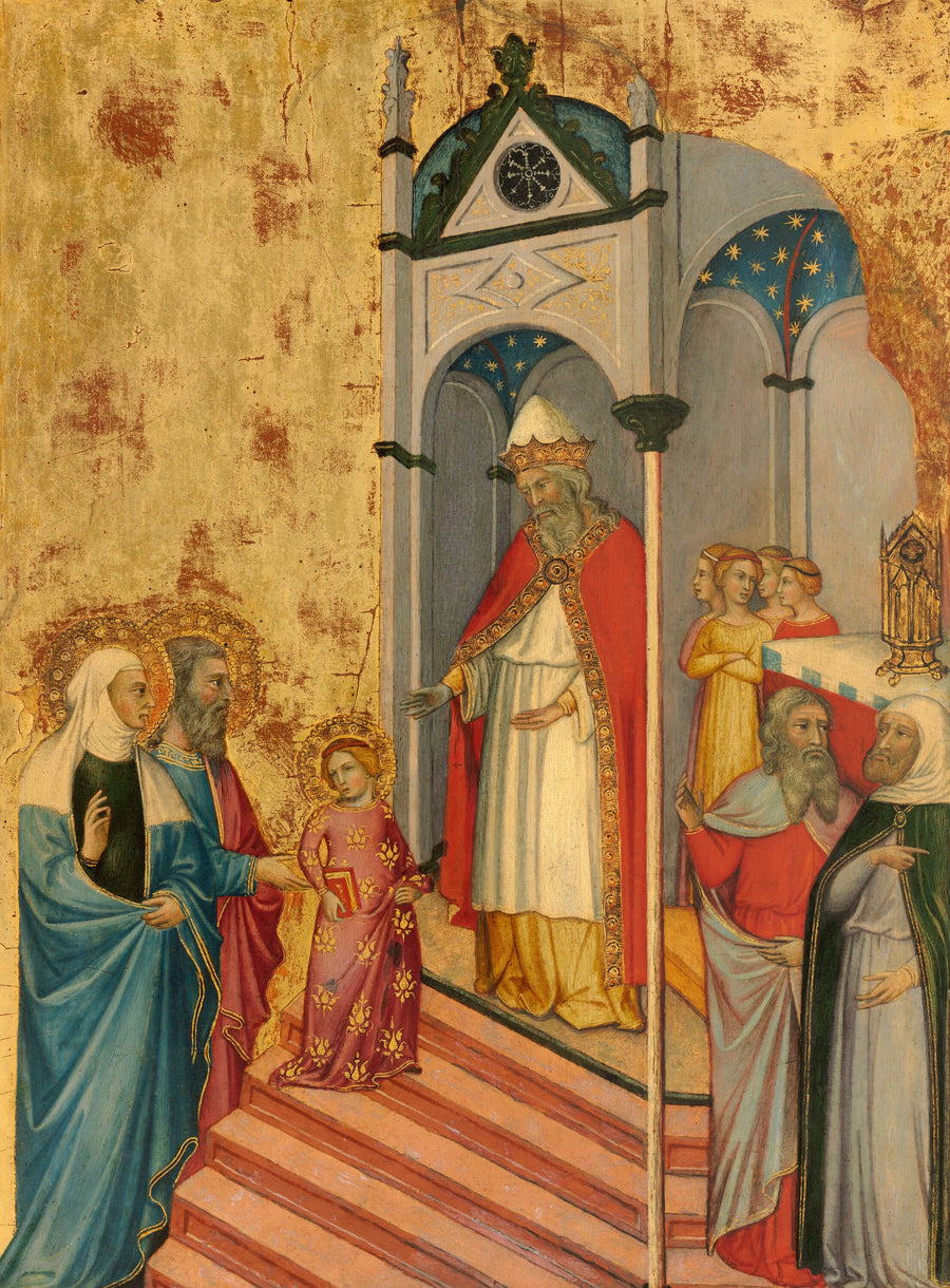 La Présentation de la Vierge au Temple - Andrea di Bartolo