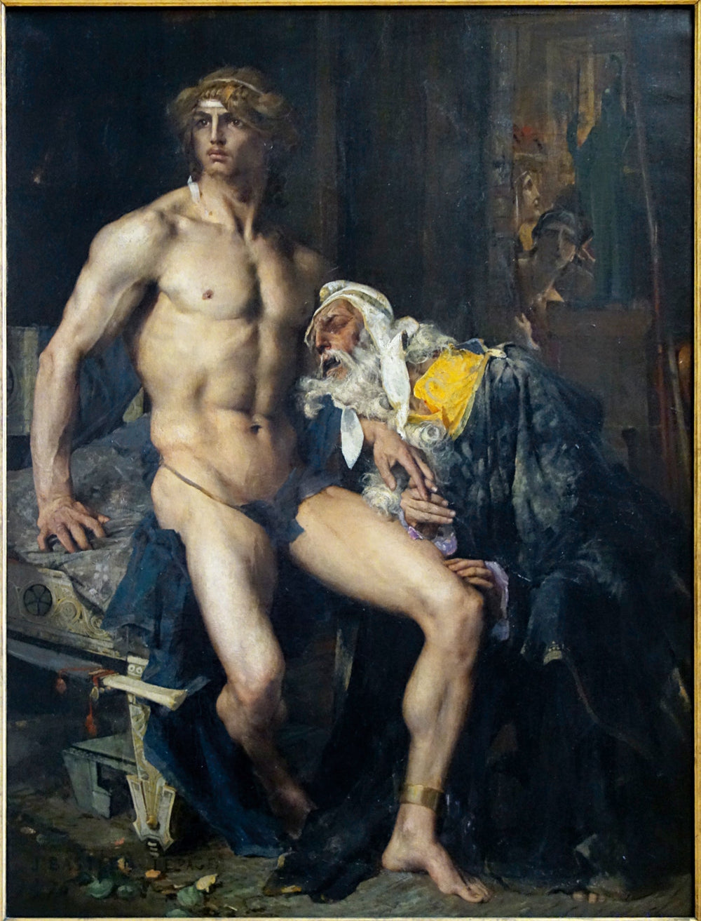 Priam aux pieds d'Achille - Jules Bastien-Lepage image 1 copie de tableau peinte à la main