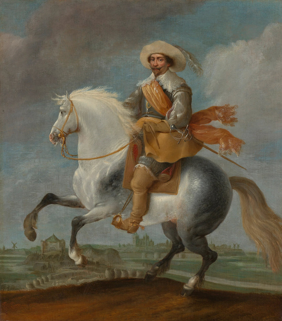 Prince Frederik Hendrik à cheval devant la forteresse de Bois-le-Duc, 1629 - Paulus van Hillegaert