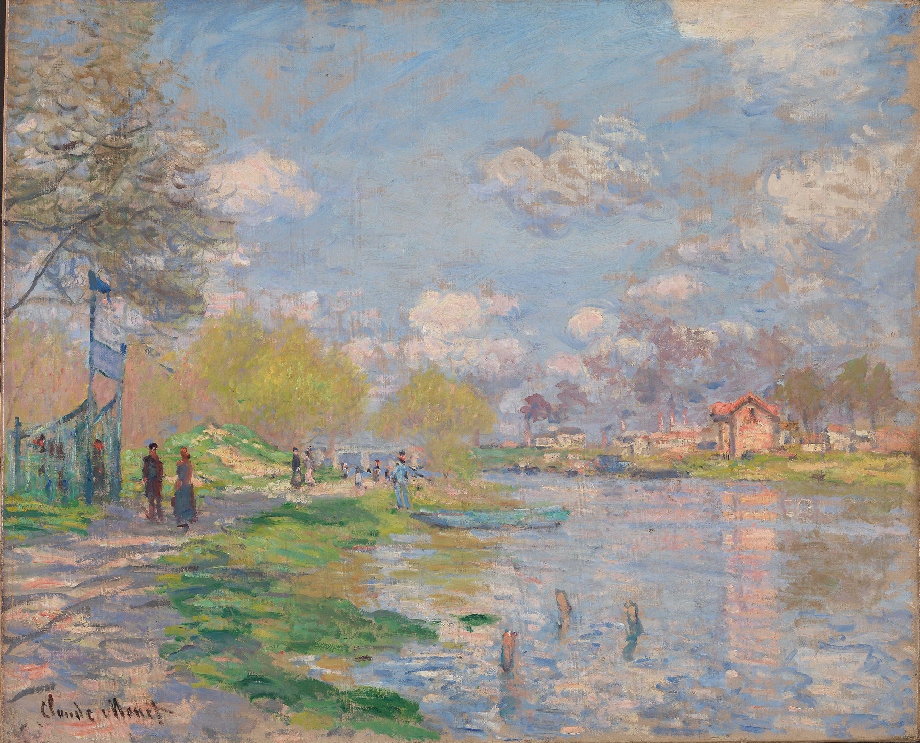 Printemps sur l’île de la Grande Jatte W459 par Claude Monet, Nasjonalmuseet Oslo