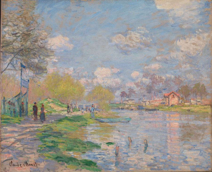 ฤดูใบไม้ผลิบนเกาะ Grande Jatte W459 - Claude Monet