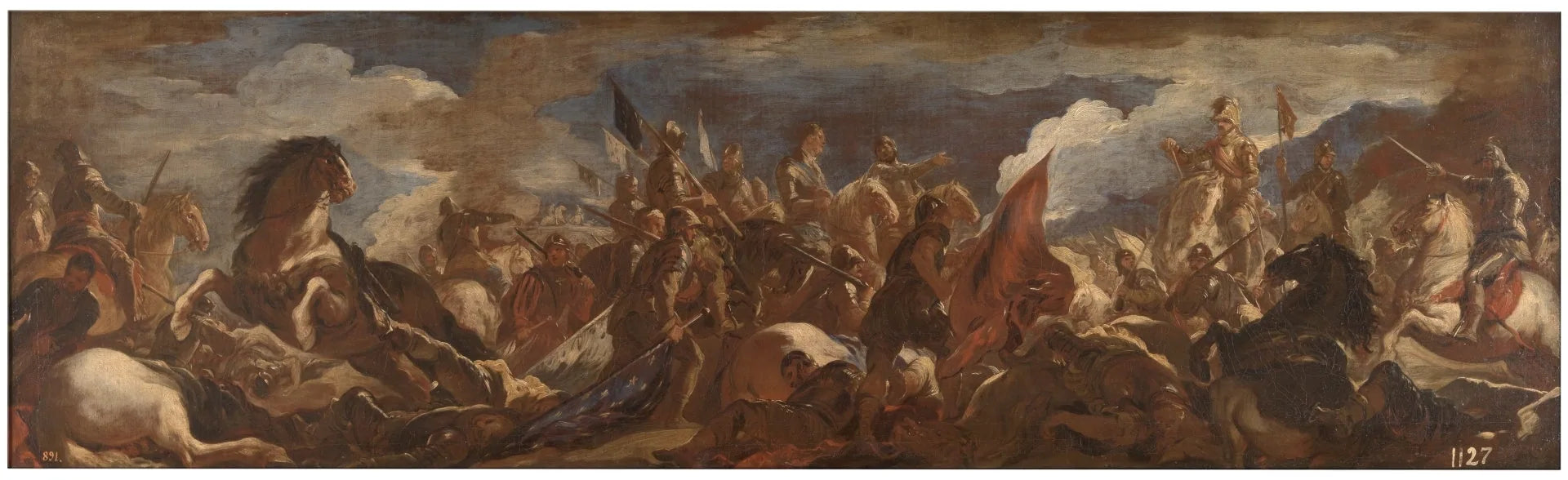Prisión del condestable de Montmorency, en la Batalla de San Quintín - Luca Giordano image 1 copie de tableau peinte à la main