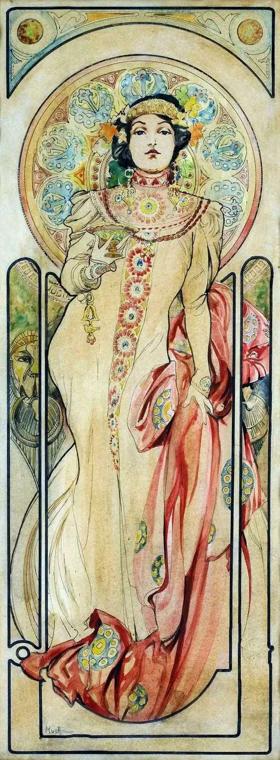 โครงการโปสเตอร์สำหรับแชมเปญ Moët et Chandon - Alphonse Mucha