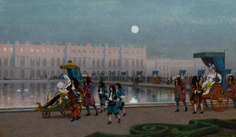 การเดินเล่นในลาน Cour ในสวนของแวร์ซาย - ฌอง-เลออน แชร์ออม