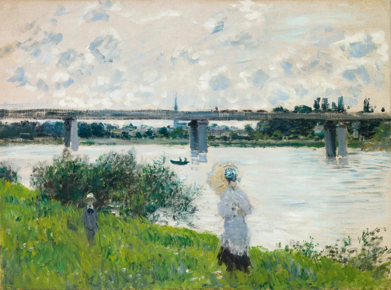 The Walk to the Railway Bridge ใน Argenteuil W321 - Claude Monet