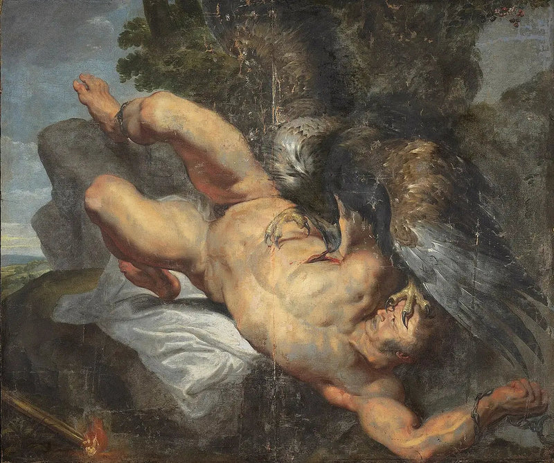 Prométhée enchaîné, avec l'aigle - Peter Paul Rubens