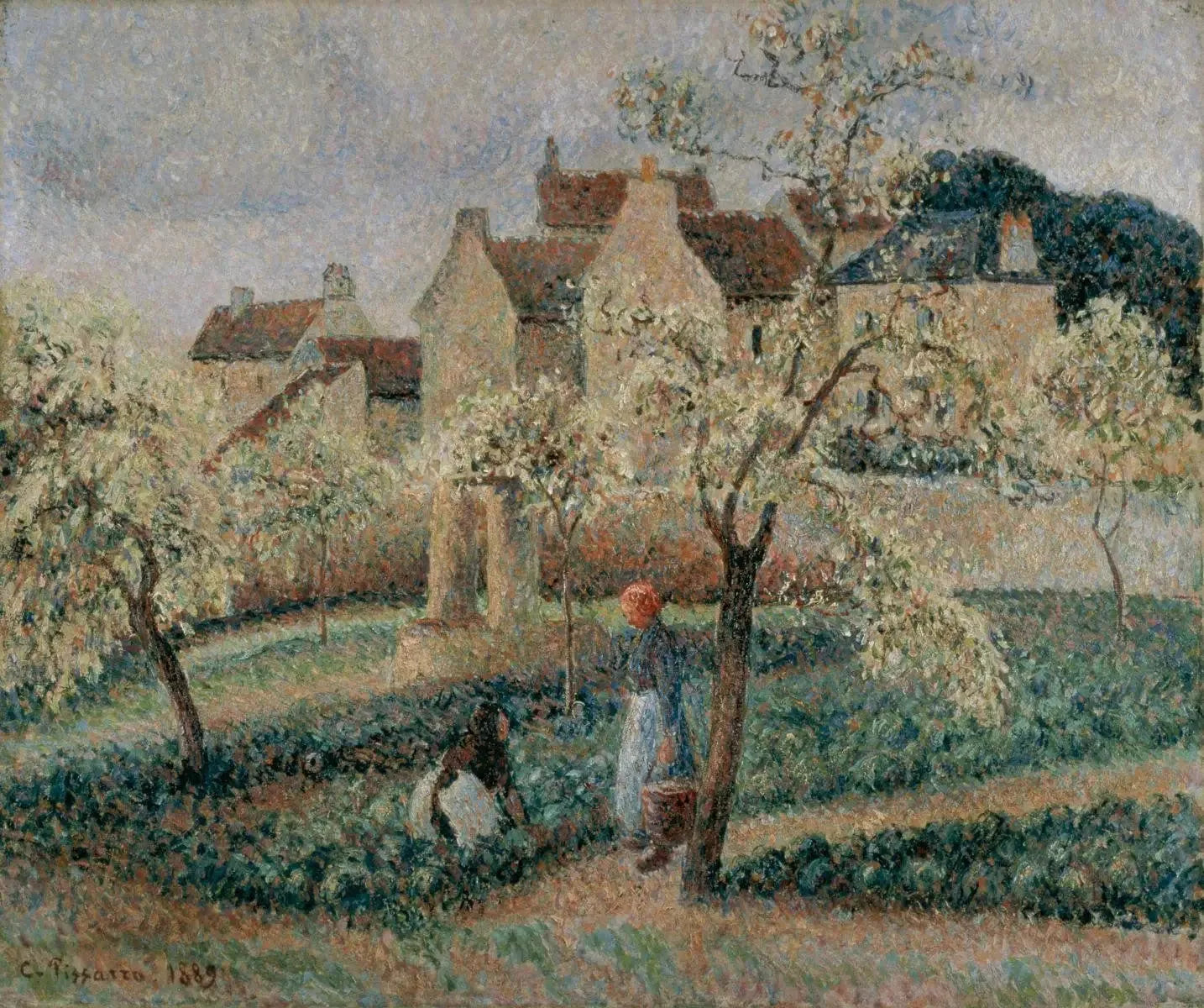 Pruniers en fleurs, Pontoise - Camille Pissarro image 1 tableau peint à l’huile sur toile