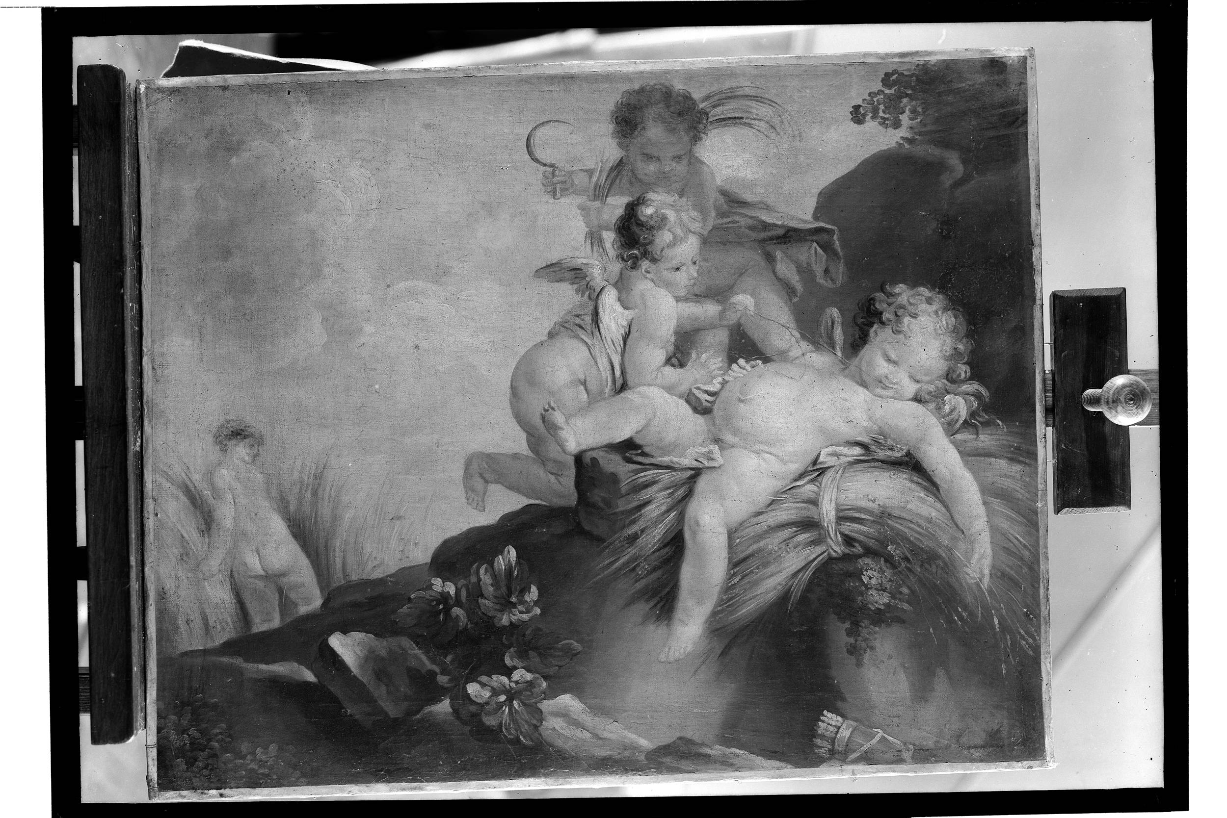 ปุตตาเล่นในทุ่งข้าวสาลี (ความรักผู้เก็บเกี่ยว) - ฟรองซัวส์ บุชช์