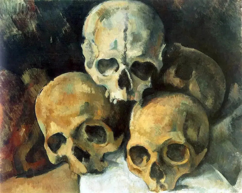 พีระมิดของกะโหลกศีรษะ - Paul Cézanne