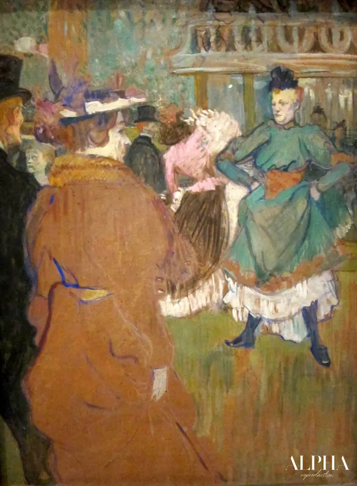 Quadrille dans le Moulin Rouge - Toulouse Lautrec - Reproductions de tableaux et peintures haut de gamme